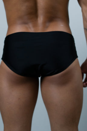 Sunga Slim Neon Laranja Com Preto