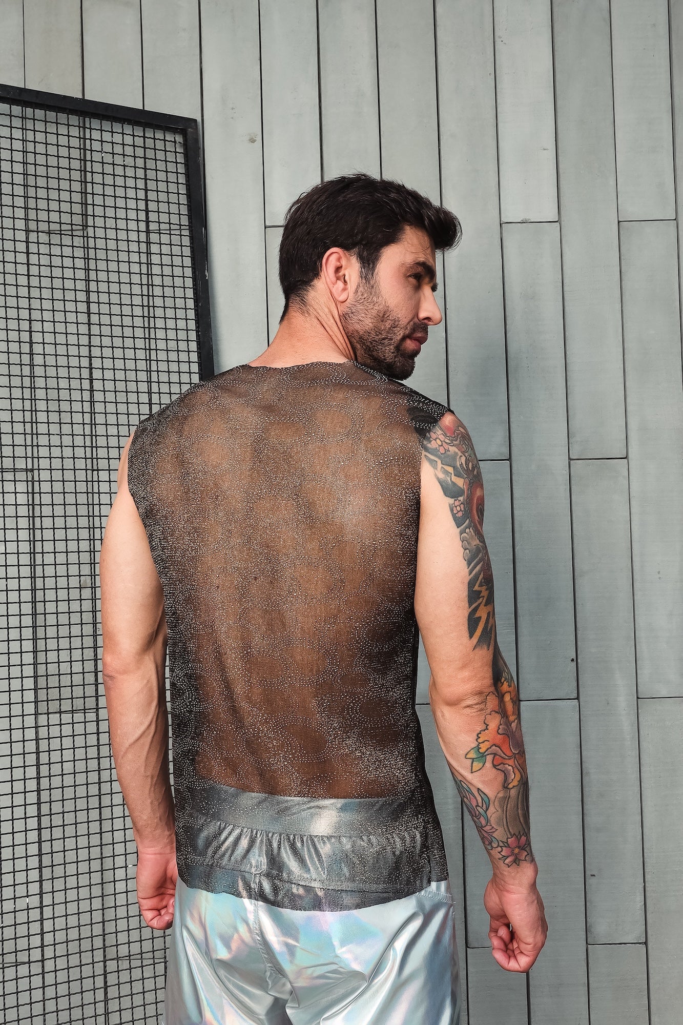 Regata Machao em Malha Devorê Resinada