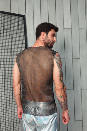 Regata Machao em Malha Devorê Resinada