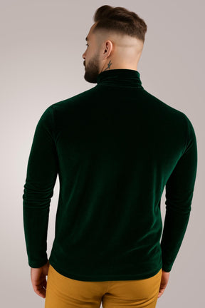 Blusa Masculina Cacharrel em Veludo Verde