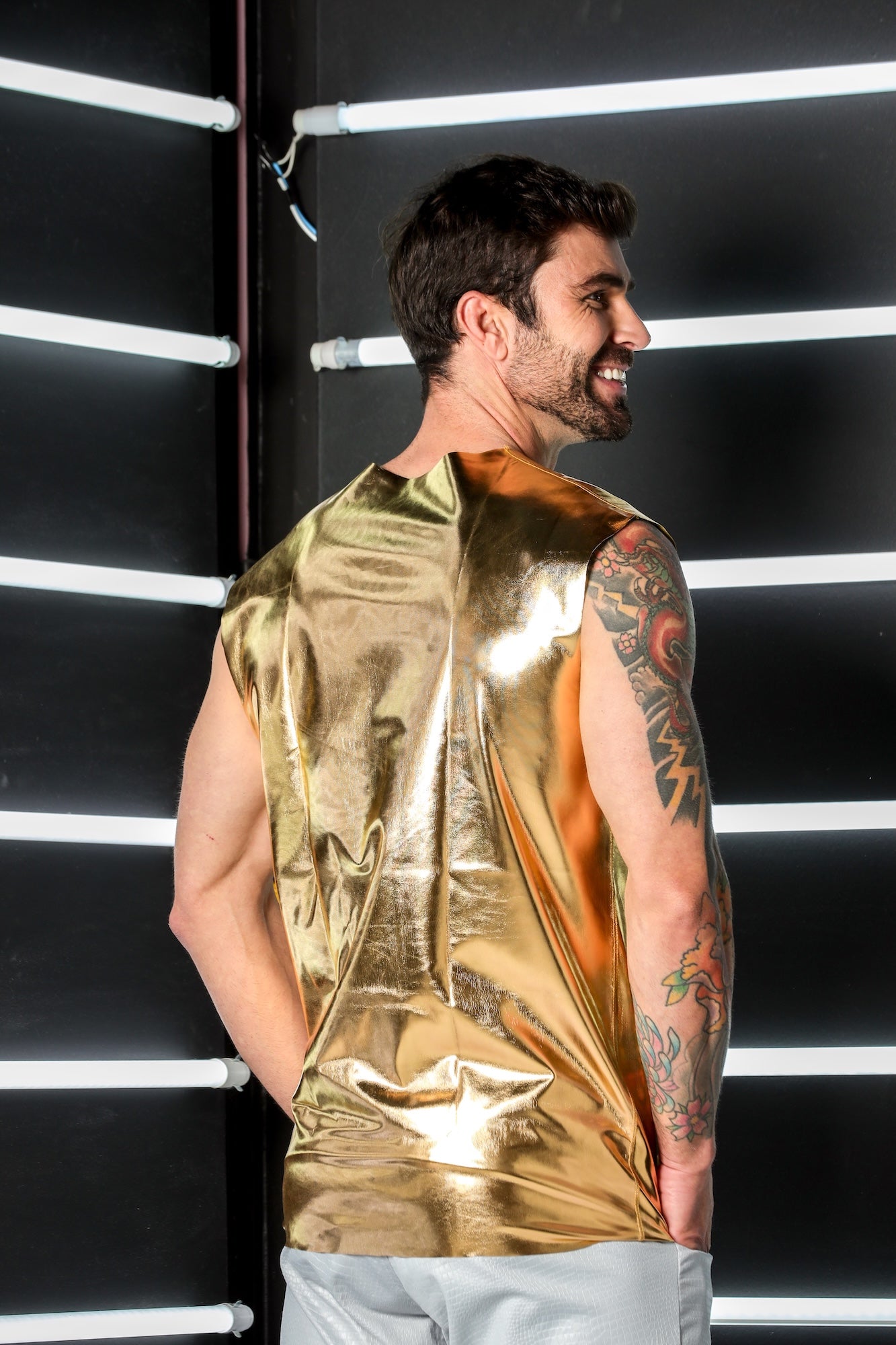 Regata Masculina Machão Metalizada