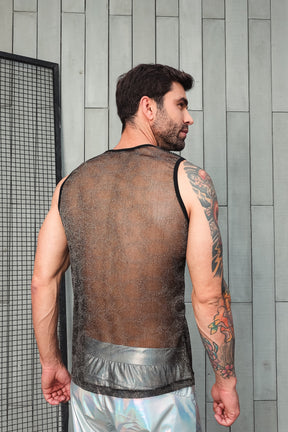 Regata em Malha Devorê Resinada