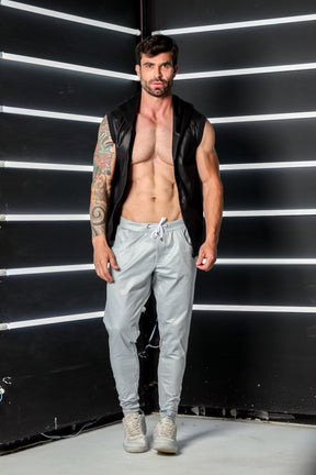 Colete Masculino Em Bengaline Resinado