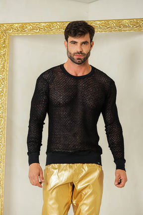 Blusa Masculino em Malha Tricô