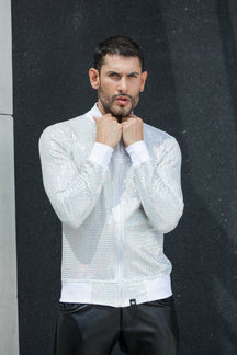 Jaqueta Masculina Paetê Holográfico
