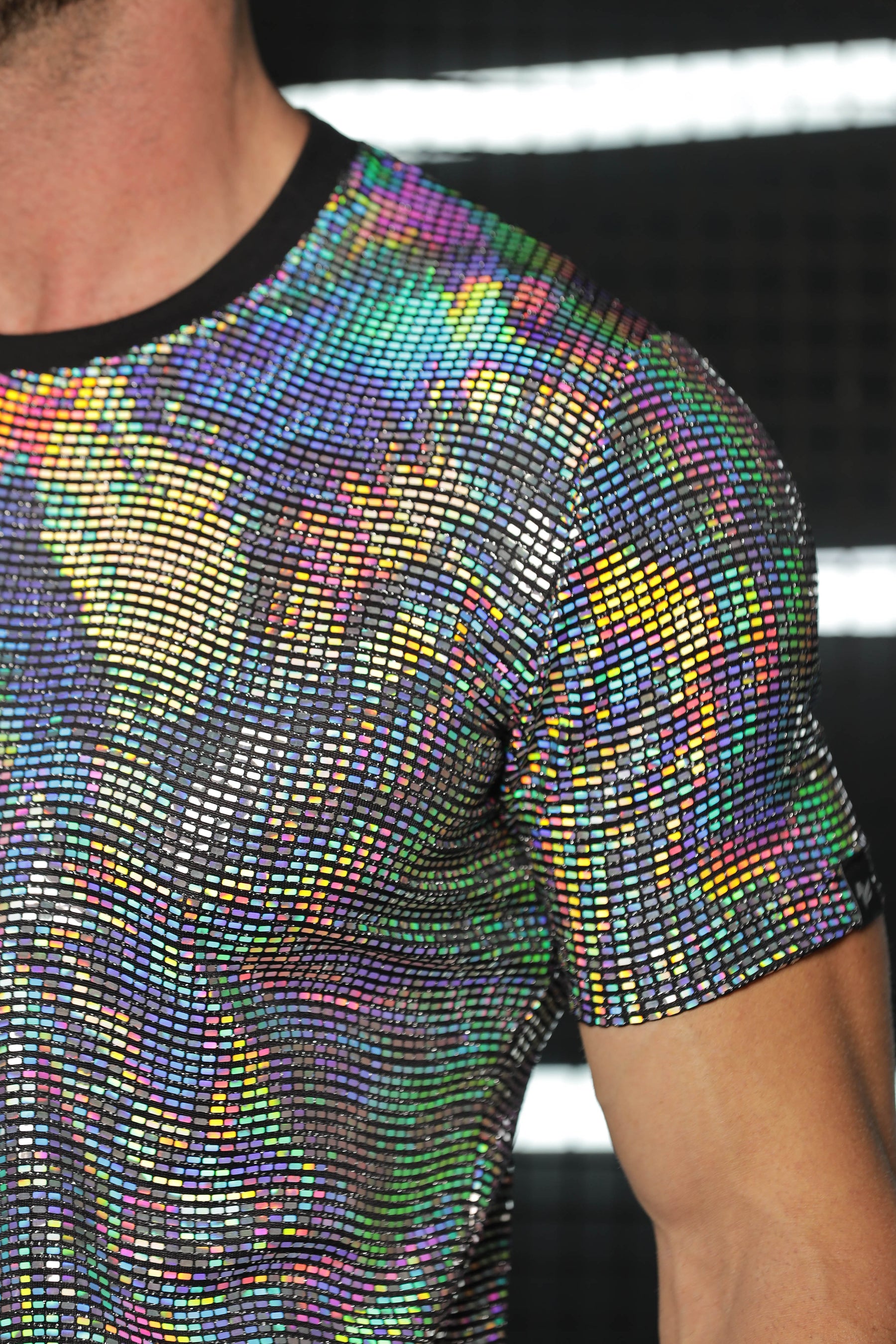 Camiseta Masculina em Paetê Brunella
