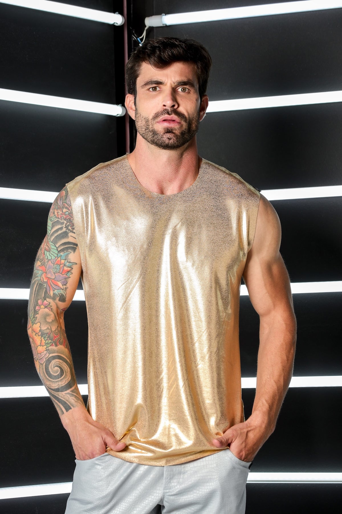 Regata Masculina em Malha Resinada