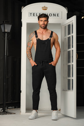 Jardineira Masculina Longa em Malha