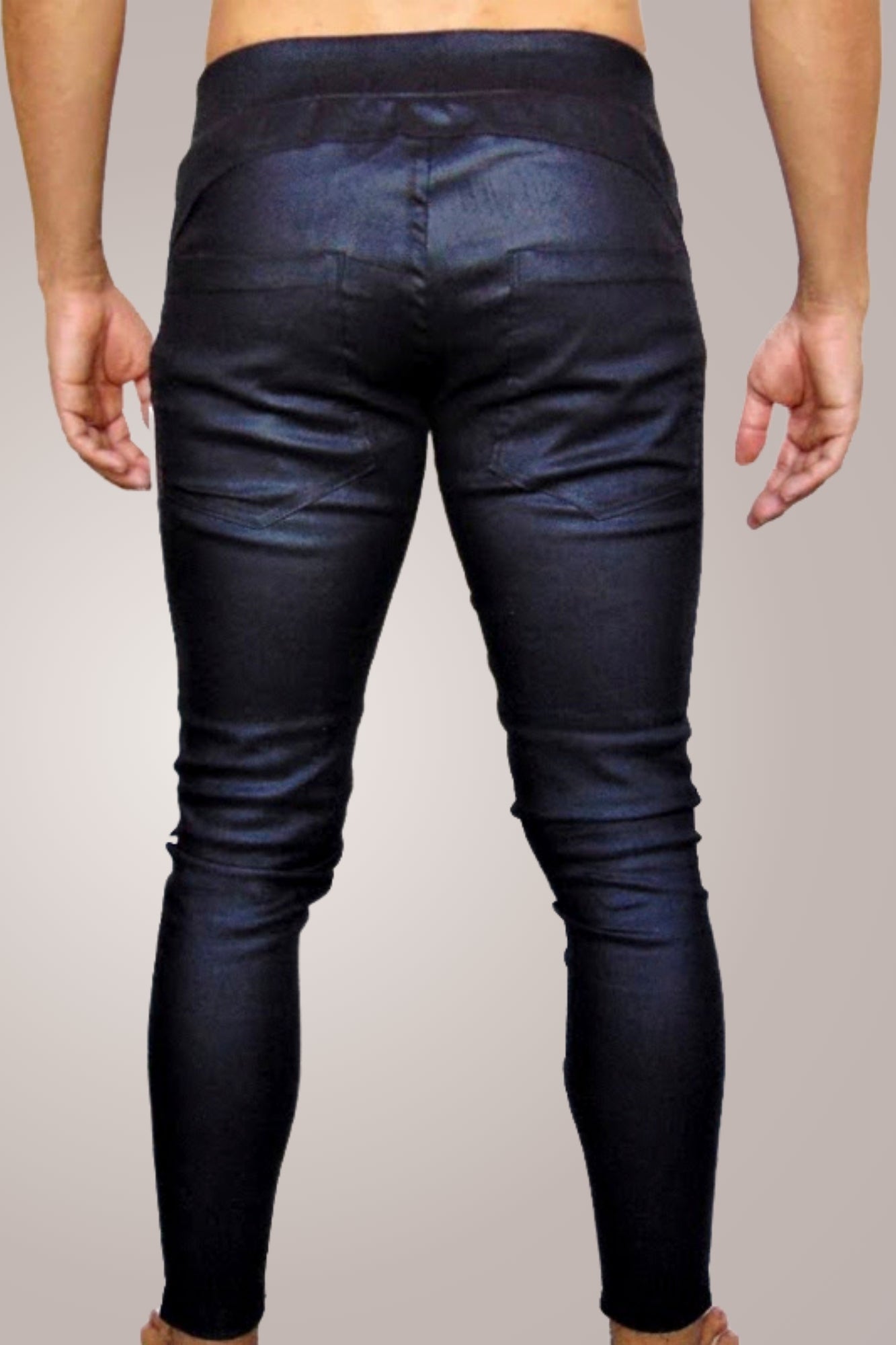 Calça Masculina Bengaline Resinado Preto