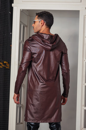 Cardigan Masculino com Capuz em Cirrê