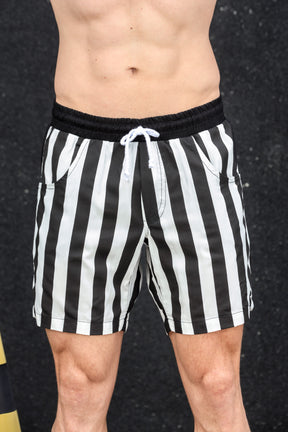 Short Masculino em Tricoline Listra Vertical