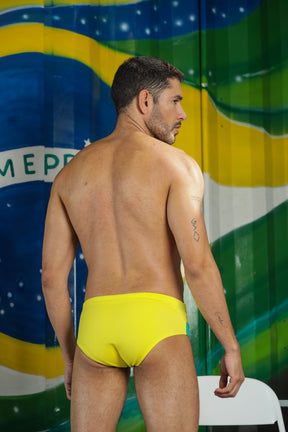 Sunga Slim Verde com Amarela