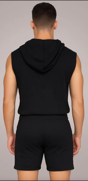 Macaquinho Masculino Modelo Machão com Capuz