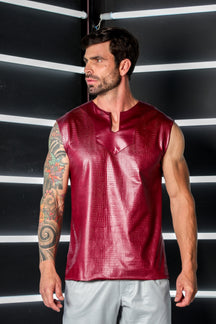 Bata Masculina em Cirrê Pele de Crocodilo