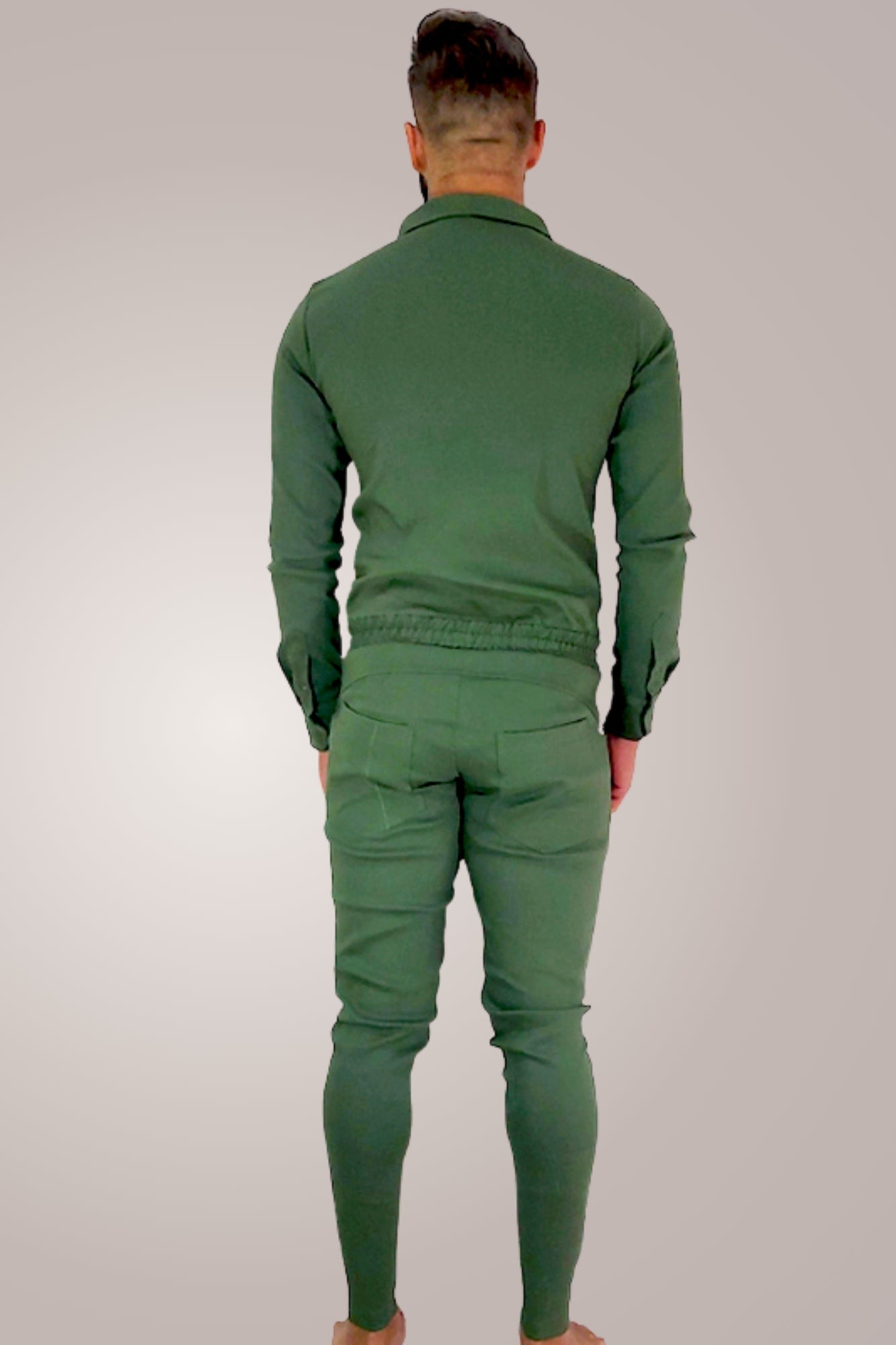 Macacão Masculino Slim Manga Longa