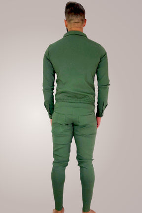 Macacão Masculino Slim Manga Longa