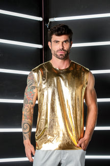 Regata Masculina Machão Metalizada