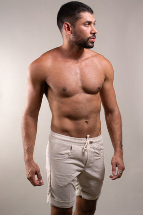 Bermuda Masculina Básica de Linho Barra Italiana