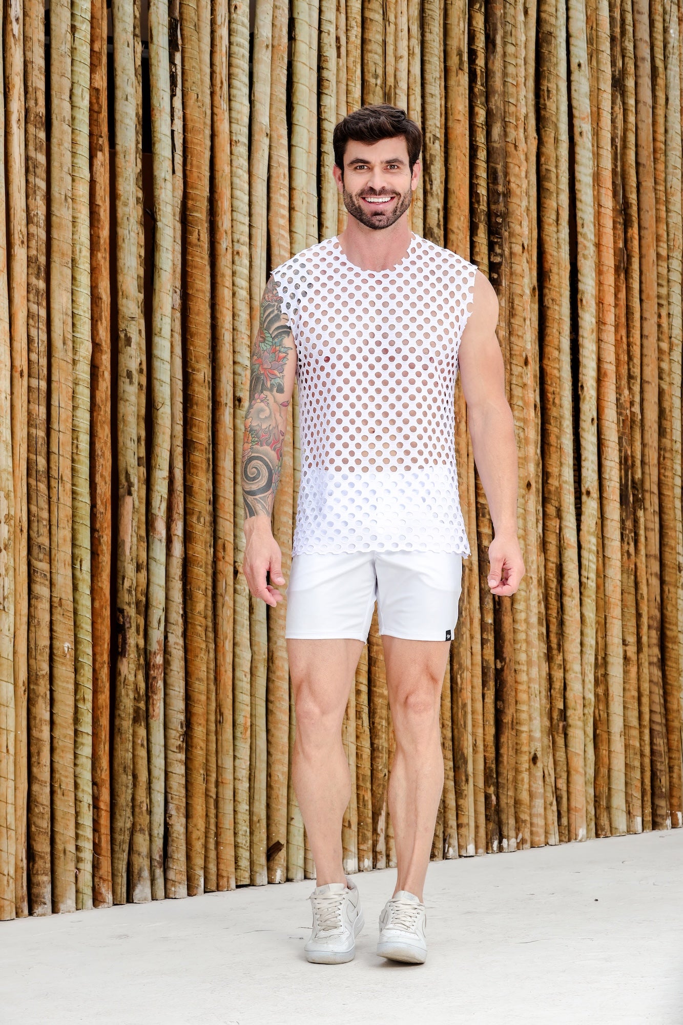 Regata Masculina em Arrastão Aberto