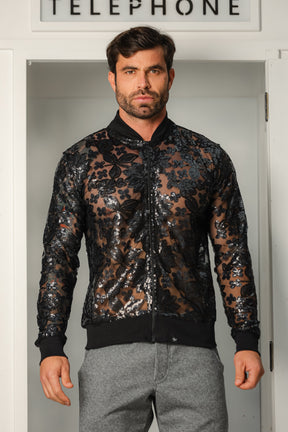 Jaqueta Masculina em Paetê Customizado Edição Limitada