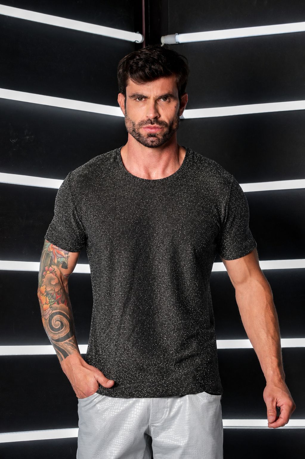 Camiseta Masculina em Lurex