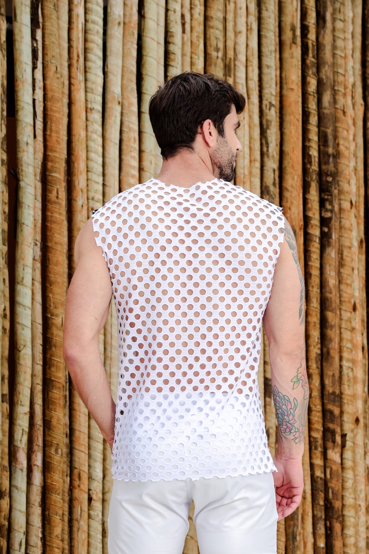 Regata Masculina em Arrastão Aberto