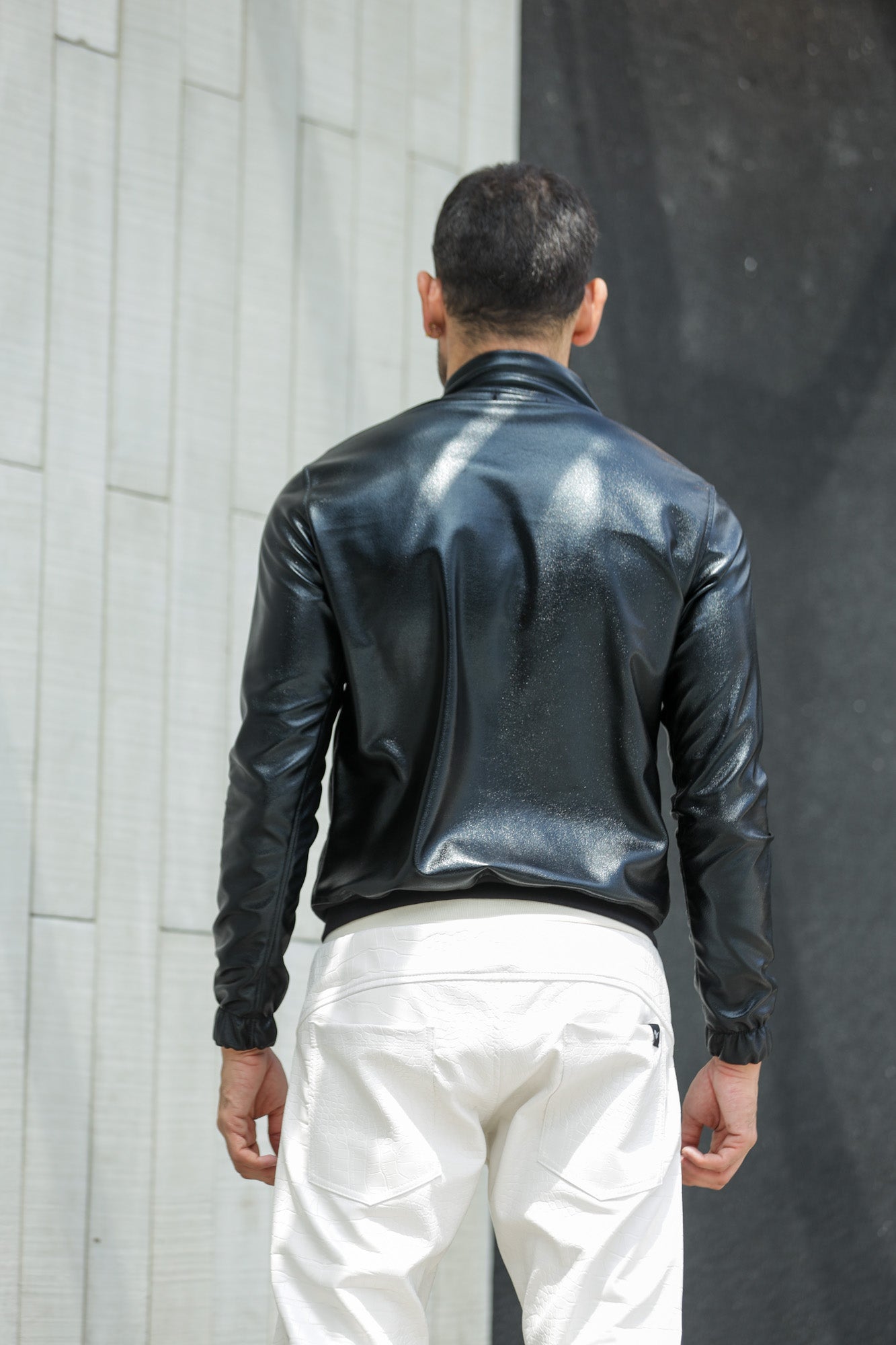Jaqueta Masculina Resinada Brilhosa