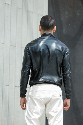 Jaqueta Masculina Resinada Brilhosa