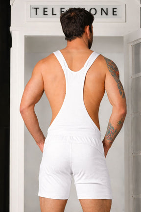 Jardineira Masculina Curta em Malha