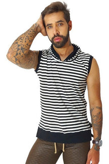 Regata Machão Oversized em Viscolycra Listrada