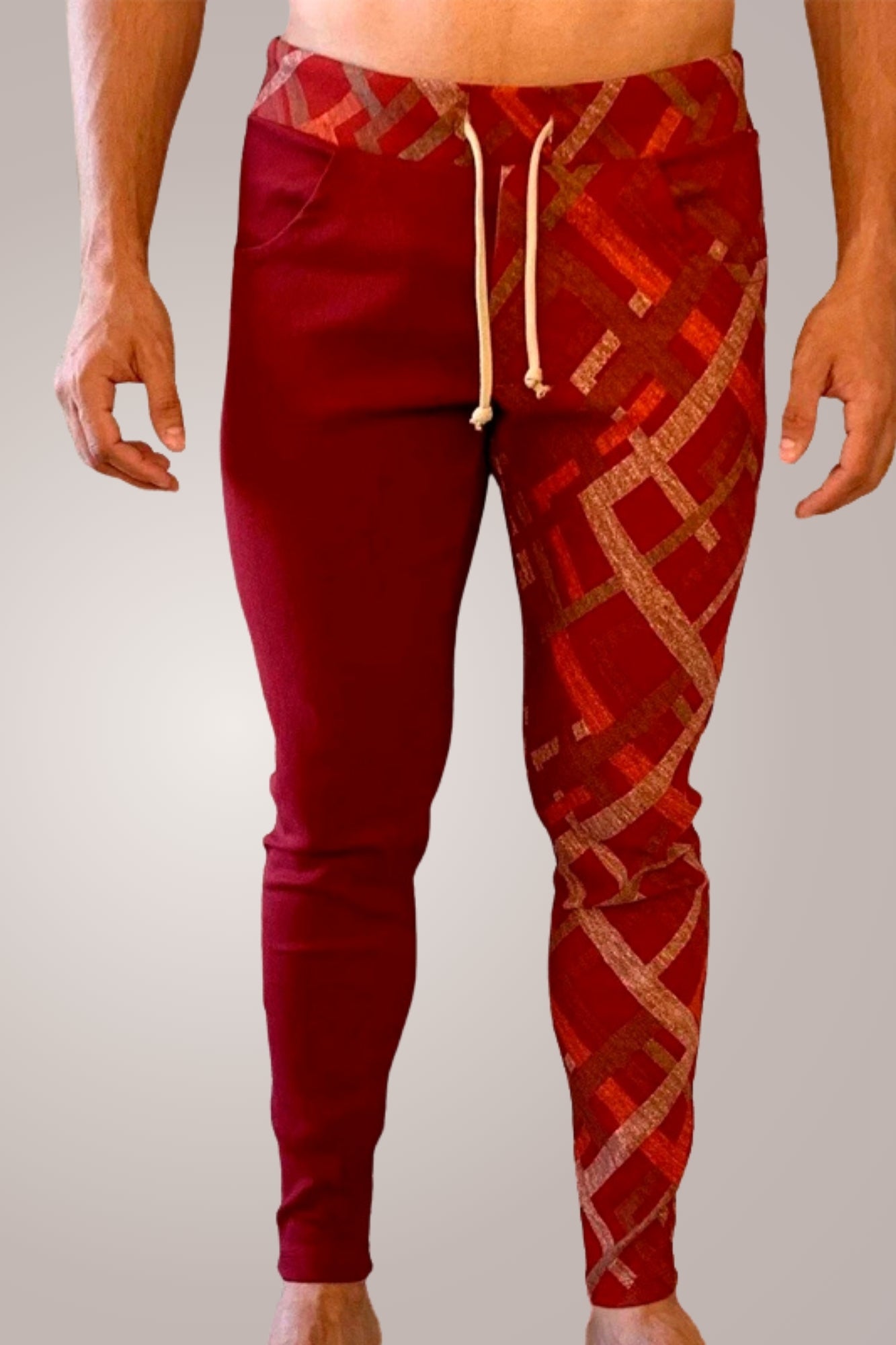 Calça Masculina em Bengaline Vermelho