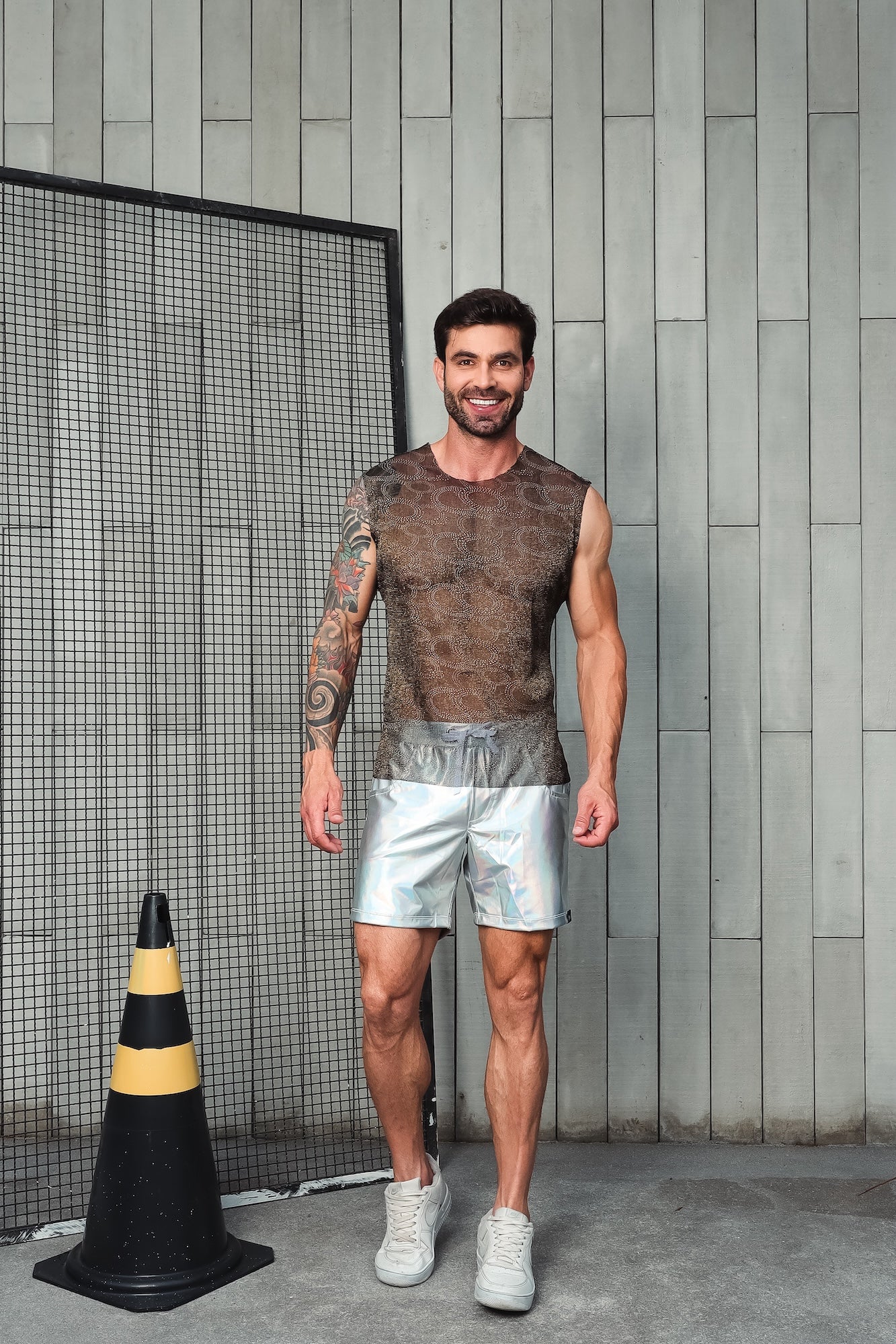 Regata Machao em Malha Devorê Resinada