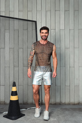 Regata Machao em Malha Devorê Resinada