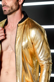 Jaqueta Masculina Bomber Metalizada