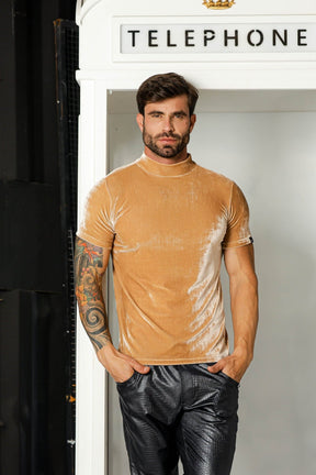 Camiseta Masculina em Veludo