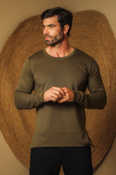 Camiseta Masculina Manga Longa Moletinho Malha