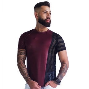 Camiseta Masculina Cirrê com Detalhe Lateral