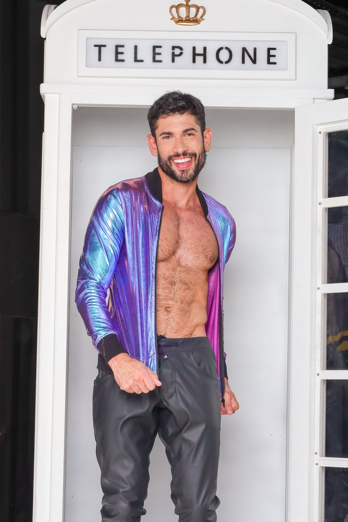 Jaqueta Masculina Bomber Metalizada