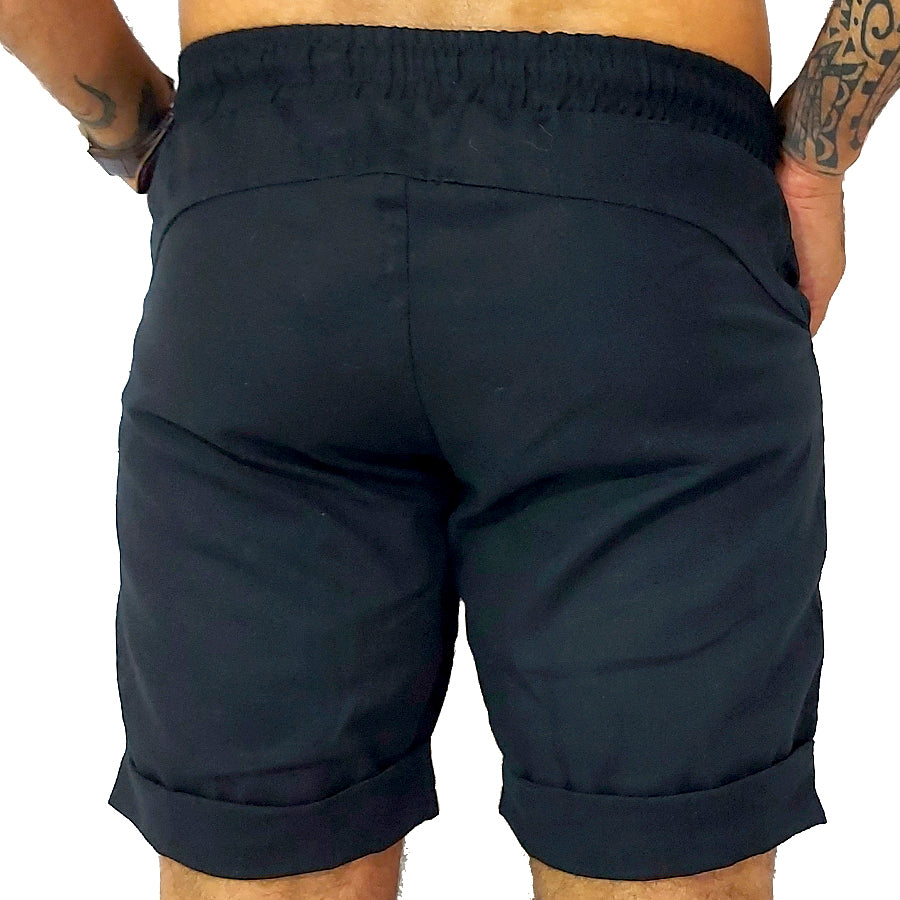 Bermuda Masculina Básica de Linho Barra Italiana