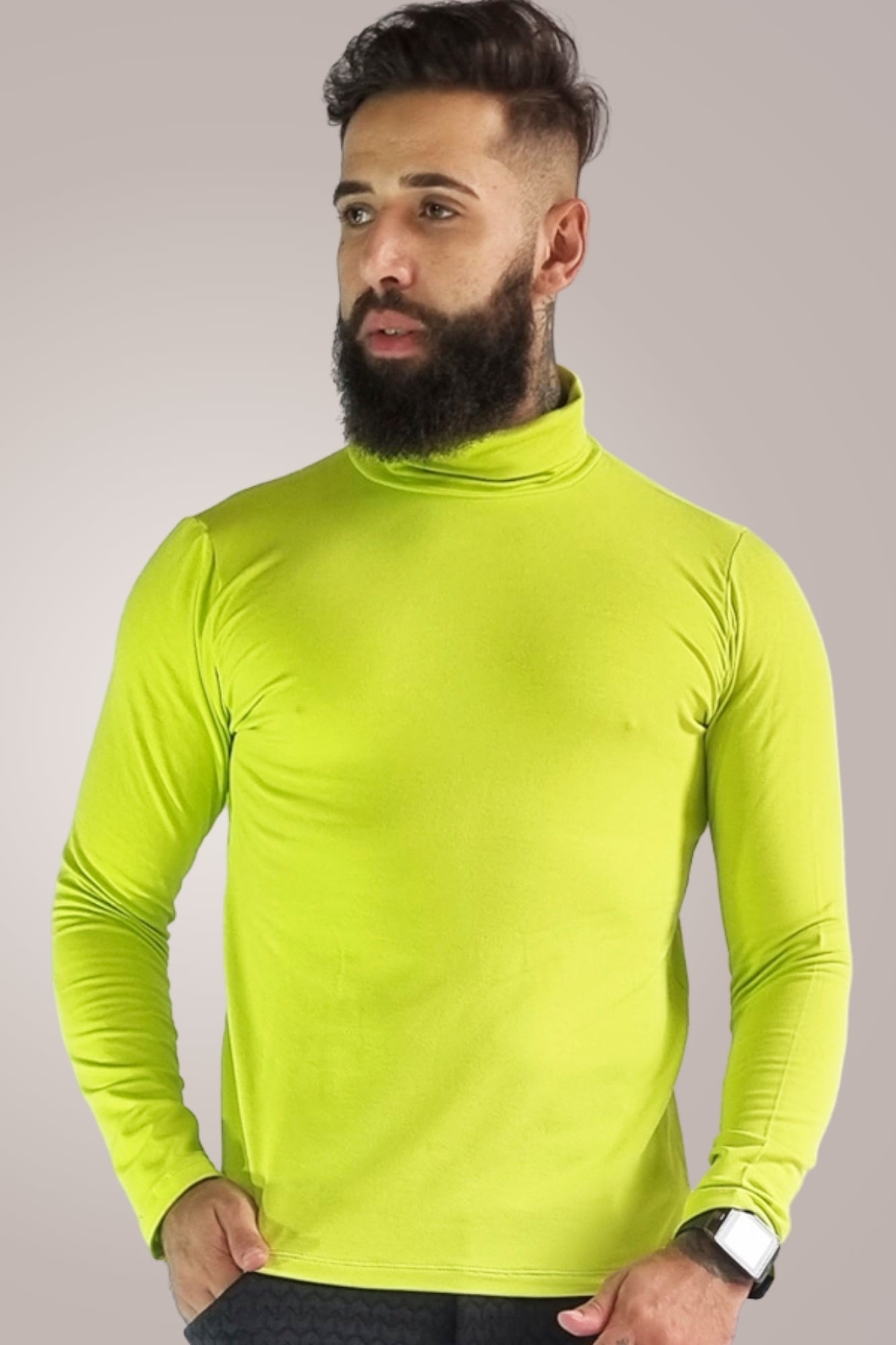 Blusa Masculina Cacharrel Moletinho Verde Lima - Ateliê João Vieira - JotaVê