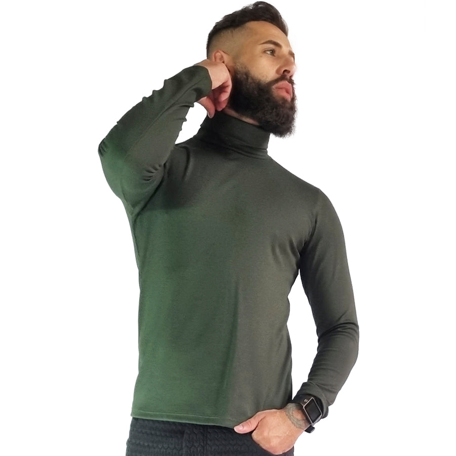 Blusa Masculina Cacharrel Moletinho Verde Musgo - Ateliê João Vieira - JotaVê