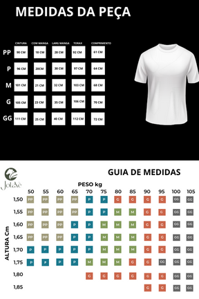 Camiseta Masculina Viscolycra Detalhe Lurex Prata - Ateliê João Vieira - JotaVê