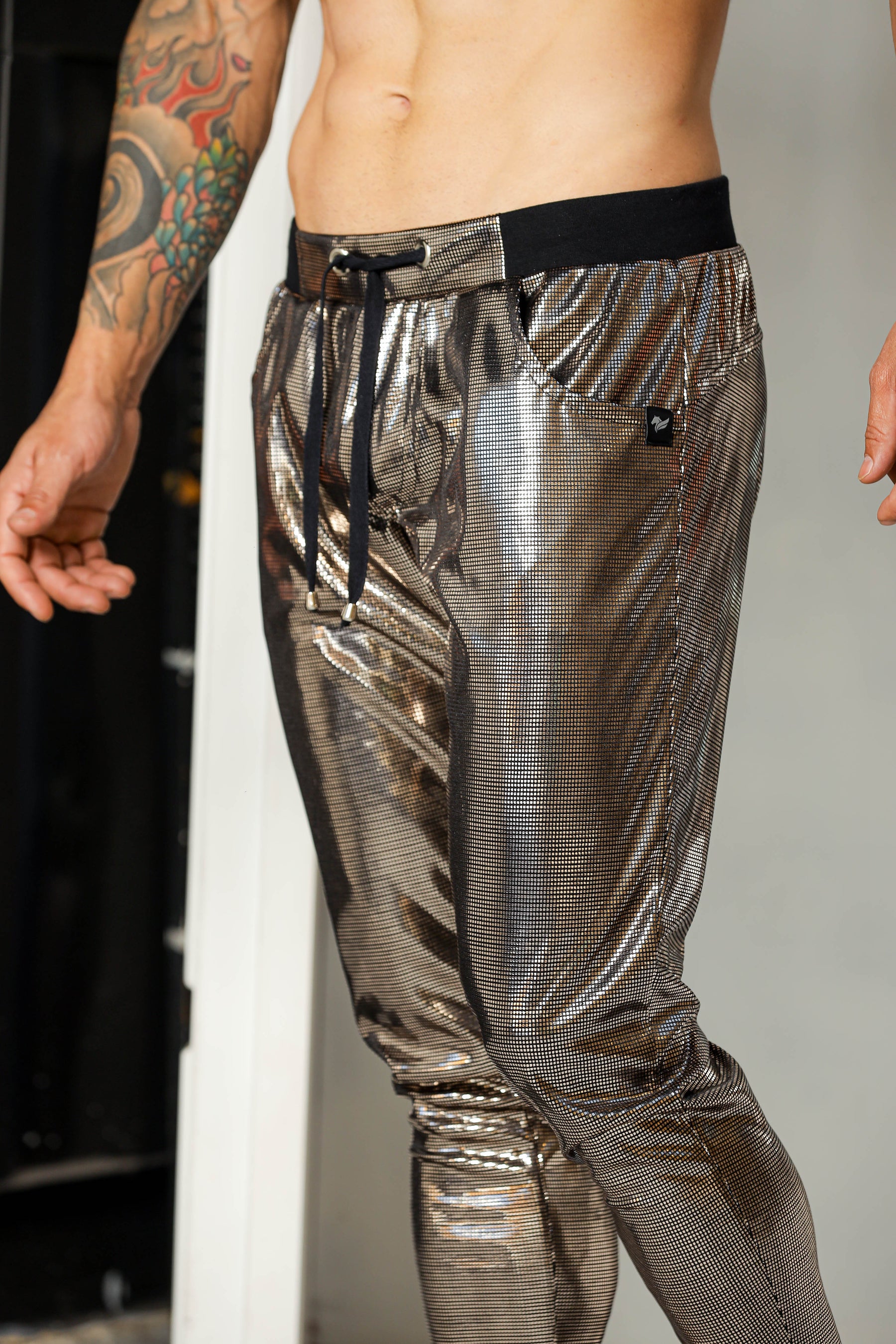Calça Masculina em Malha Holográfica