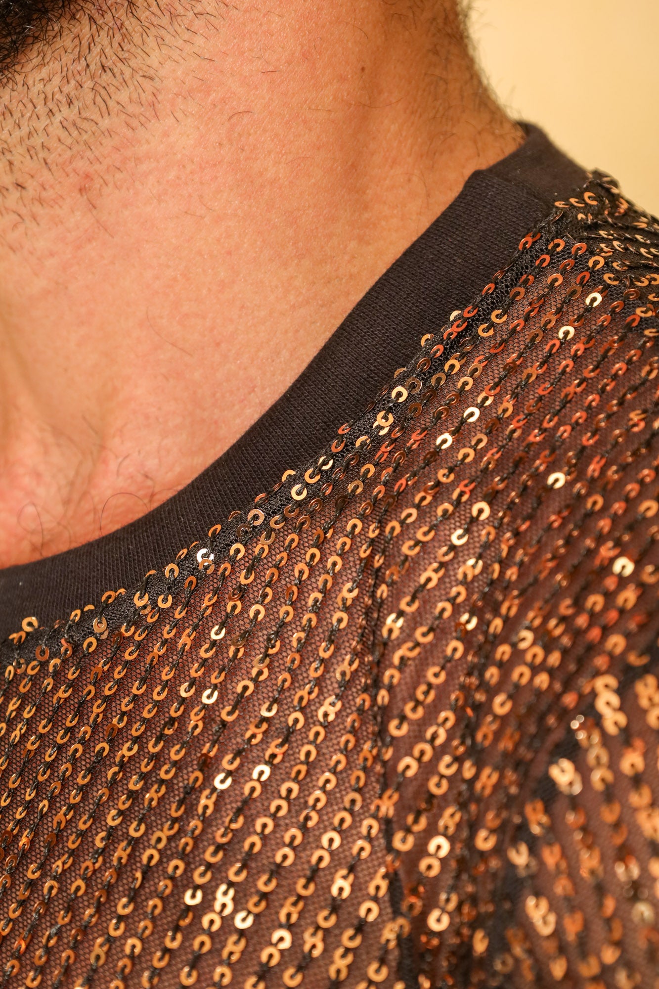 Camiseta Masculina em Paetê