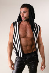 Colete Masculino Moletinho Listras Verticais