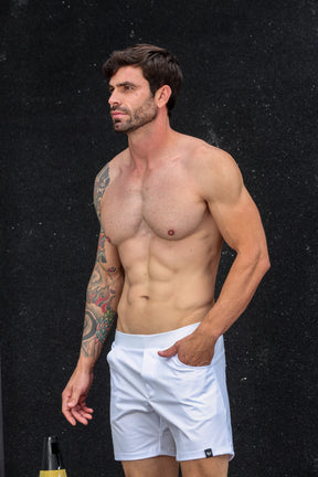 Short Masculino em Cirrê Pele de Crocodilo