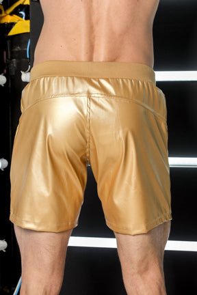 Short Masculino em Couro Ecológico