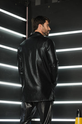 Cardigan Masculino em Malha Resinada