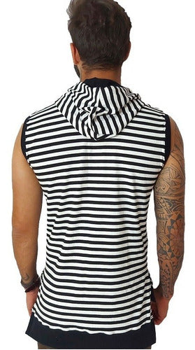 Regata Machão Oversized em Viscolycra Listrada