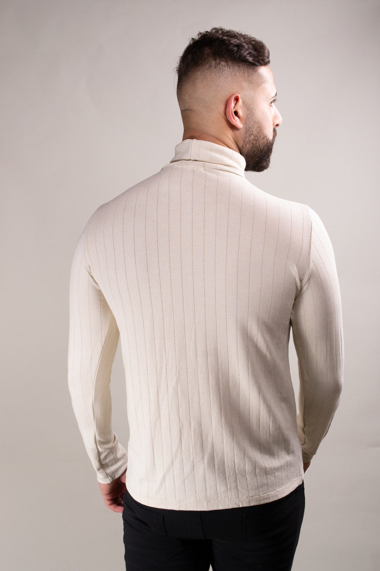 Blusa Masculina Malha Canelada Gola Cacharrel
